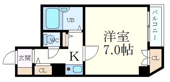 住吉駅 徒歩1分 3階の物件間取画像